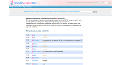 Desktop Screenshot of kahulugan-pangalan-baby.com